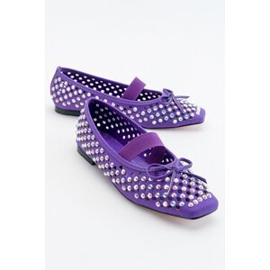 LuviShoes Babe Purple Women's Ballerina