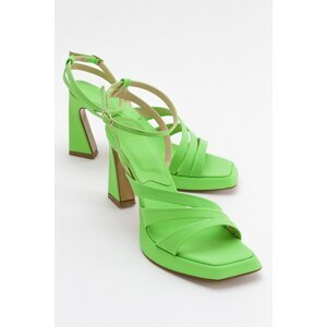 LuviShoes Flores Pistachio Green Women's High Heels