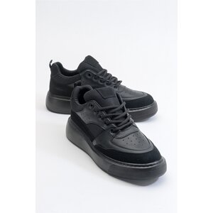LuviShoes Vosse Black Women's Sneakers