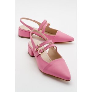 LuviShoes Molva Pink Women's Heeled Sandals