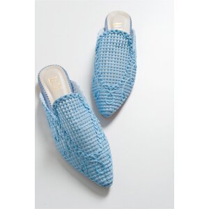 LuviShoes Women's Blue Slippers