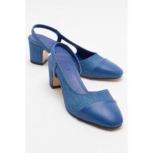LuviShoes S3 Denim Blue Women's High Heels Shoes