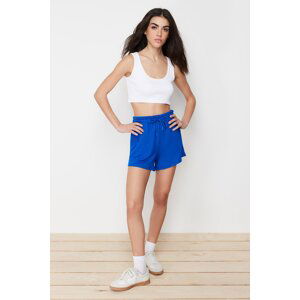 Trendyol Saxe Blue Elastic Basic Knitted Shorts & Bermuda