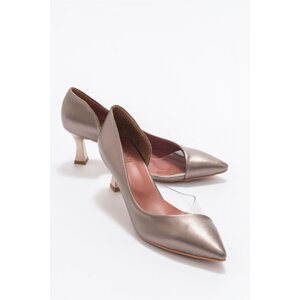 LuviShoes 353 Women's Copper Heeled Shoes