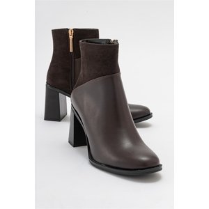 LuviShoes ROPA Brown Women's Heeled Boots