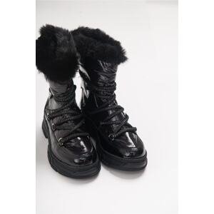 LuviShoes 23 Women's Black Boots