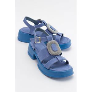 LuviShoes Redy Denim Blue Women's Sandals