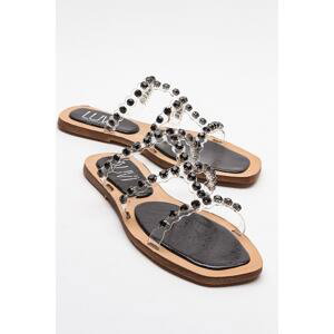 LuviShoes FLEP Black Stone Women's Slippers