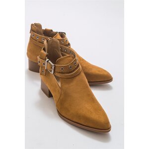 LuviShoes 11 Women's Camel Suede Boots