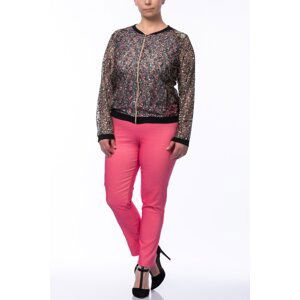 Şans Women's Plus Size Pink Stretch Pants