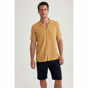 DEFACTO Modern Fit Resort Neck Short Sleeve Shirt