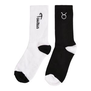 Zodiac Ponožky 2-balení černo/bílý taurus