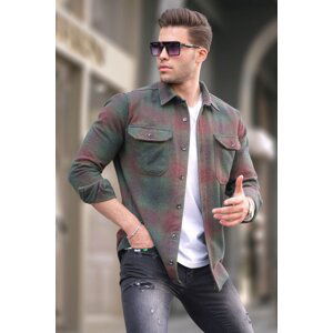 Madmext Green Pocket Lumberjack Shirt 5527