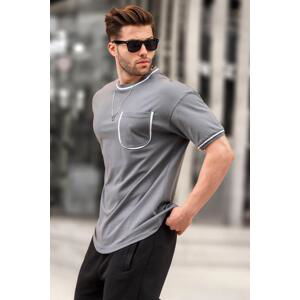 Madmext Smoky Pocket Detailed Men's T-Shirt 6176