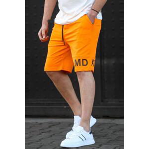 Madmext Men's Orange Printed Bermuda Shorts 5493