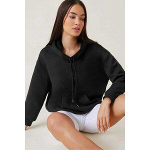 Madmext Mad Girls Women's Black Sweatshirt Mg827