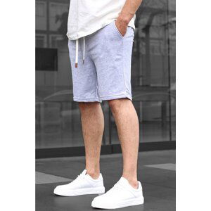 Madmext Men's Gray Basic Shorts 6505