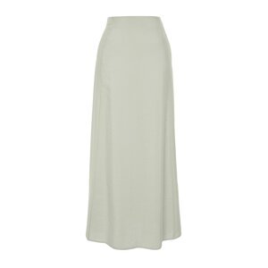 Trendyol Maxi Length Woven Skirt with Mint Modal Content
