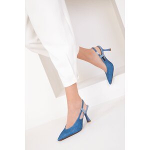 Soho Blue Jeans Women's Classic Heeled Shoes 18821