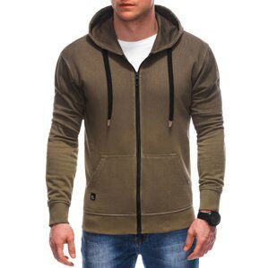 Edoti OM-SSWS-0127 men's unbuttoned hooded sweatshirt