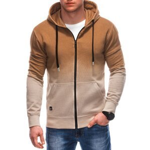 Edoti Men's unbuttoned hooded sweatshirt OM-SSWS-0127