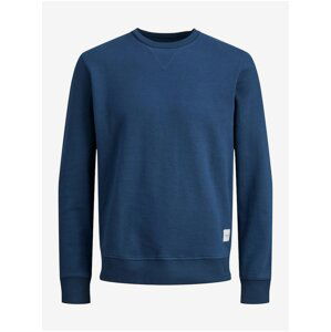 Modrá pánská mikina Jack & Jones Basic - Pánské