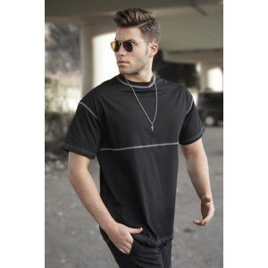 Madmext Men's Black T-Shirt 5360