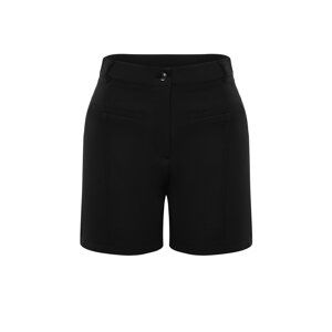 Trendyol Curve Black Mini Woven Shorts