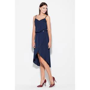 Dress with thin straps Katrus navy blue