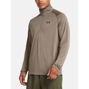 Under Armour Tričko UA Tech 2.0 1/2 Zip-BRN - Pánské