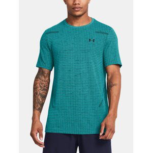 Under Armour Tričko Vanish Seamless Grid SS-BLU - Pánské