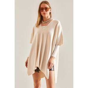 Bianco Lucci Women's Poncho Sweater