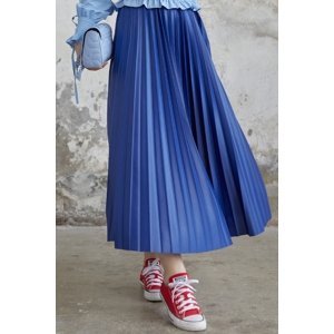 InStyle Dense Pleated Skirt - Navy Blue