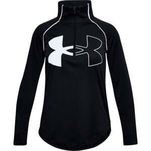 Tričko Under Armour Tech Graphic Logo Half Zip-BLK