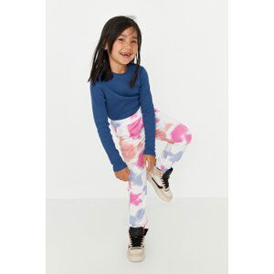 Trendyol Pink Tie-Dyeing Girls Knitted Thin Sweatpants