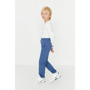 Trendyol Boy Indigo Fleece Knitted Thick Sweatpants