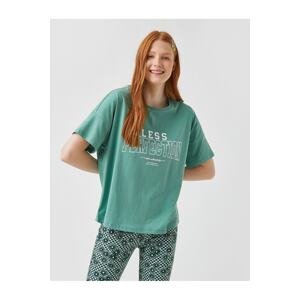 Koton 2yal18049k Women's T-shirt Mint