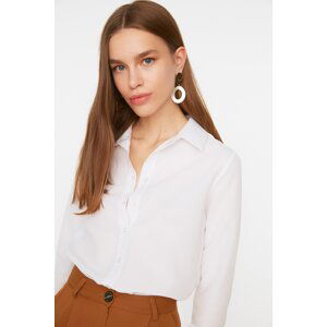 Trendyol Ecru Straight Cut Shirt