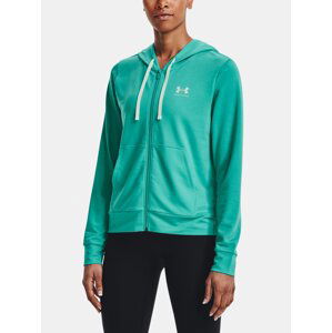 Dámská mikina Under Armour  Rival Terry FZ Hoodie-GRN S