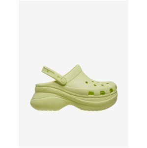 Světle zelené dámské pantofle Crocs Classic Bae Clog - Dámské