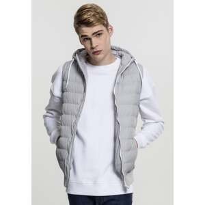 Small Bubble Hooded Vest gry/wht