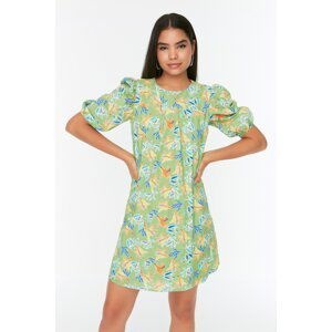 Trendyol Green Balloon Sleeve Dress