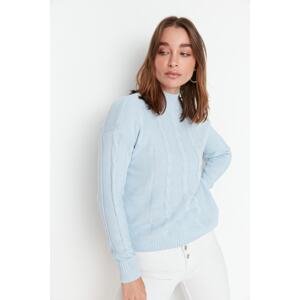 Trendyol Light Blue Knit Detailed Knitwear Sweater