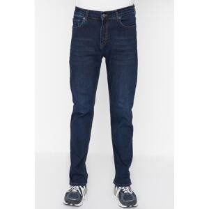 Trendyol Navy Blue Stretch Fabric Regular Fit Jeans Denim Trousers