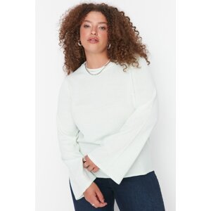 Trendyol Curve Light Mint Spanish Sleeve Knitwear Sweater