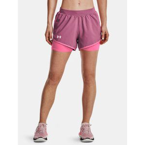 Under Armour Kraťasy UA Fly By 2.0 2N1 Short-PNK - Dámské