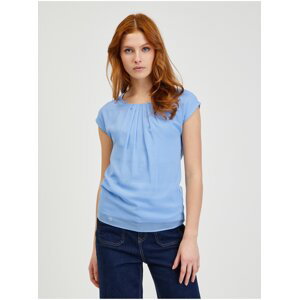 Světle modré dámské tričko ORSAY - Dámské