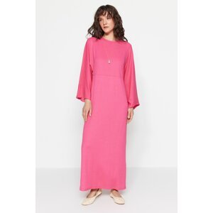 Trendyol Pink Spanish Sleeve Knitted Dress