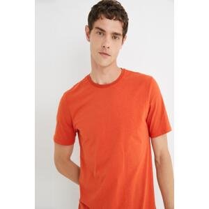 Bavlněná pánská oranžová trička