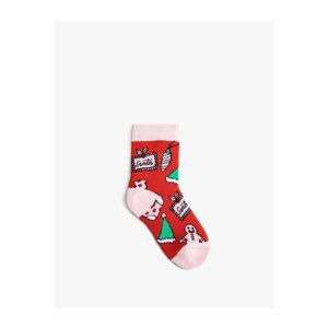 Koton Christmas Themed Terry Socks